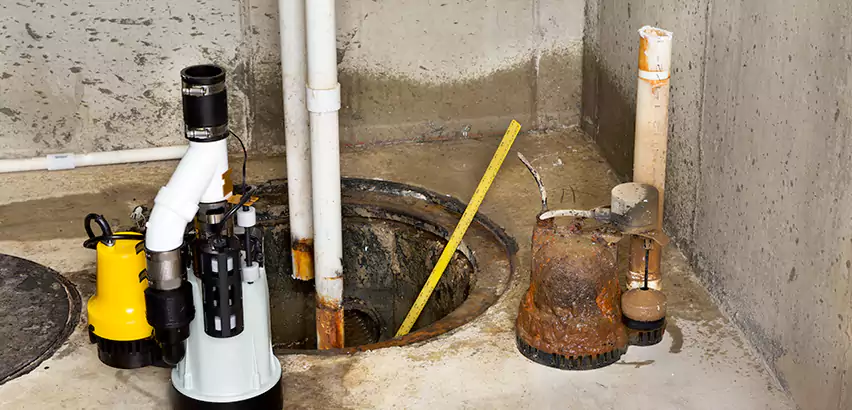 Installing Sump Pump in Finished Basement in East Islip, NY